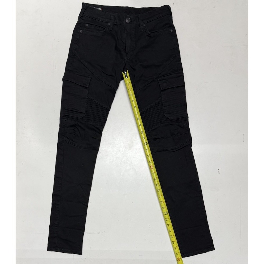 True‎ Religion Jeans Rocco Relaxed Skinny Mens Size 29x32 Black Cargo Moto